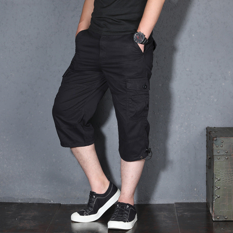 Men's Thin Loose Casual Cropped Trousers