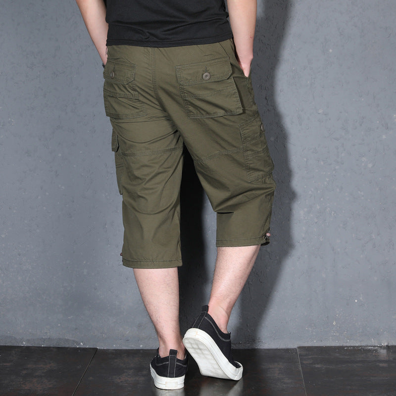 Men's Thin Loose Casual Cropped Trousers
