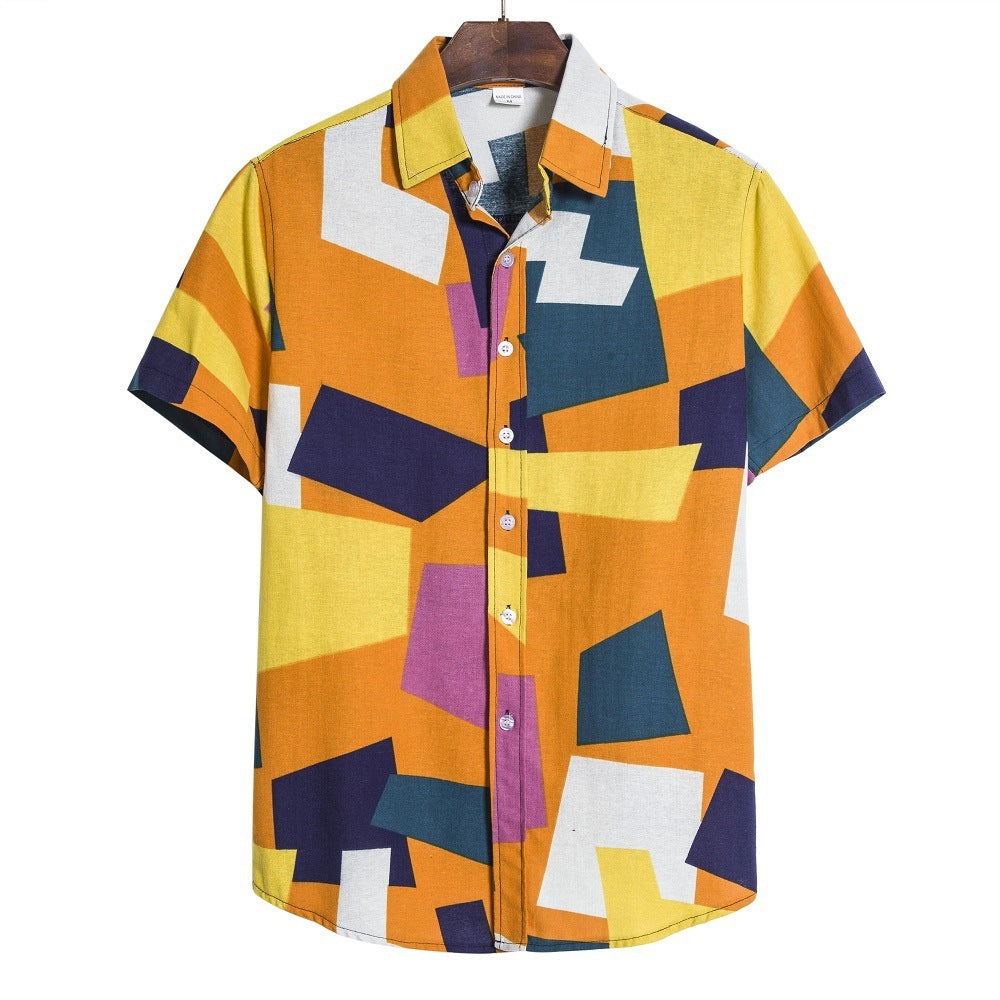 Men's Geometric Print Shirt