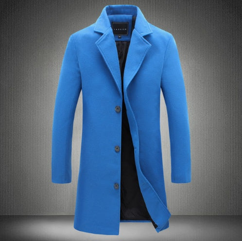 Men's Casual Business Woollen Coat
