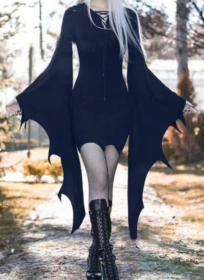 Women Gothic Vintage Slim Nienna Dress
