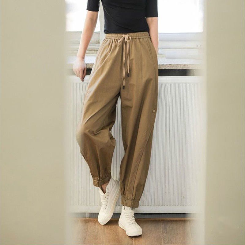 Women's Loose Casual Cotton Pants for Spring and Summer