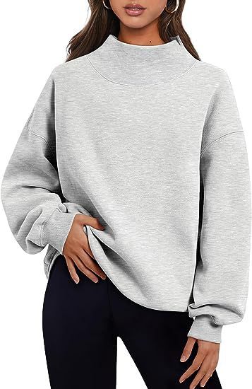 Solid Color Round Neck Sweatshirt