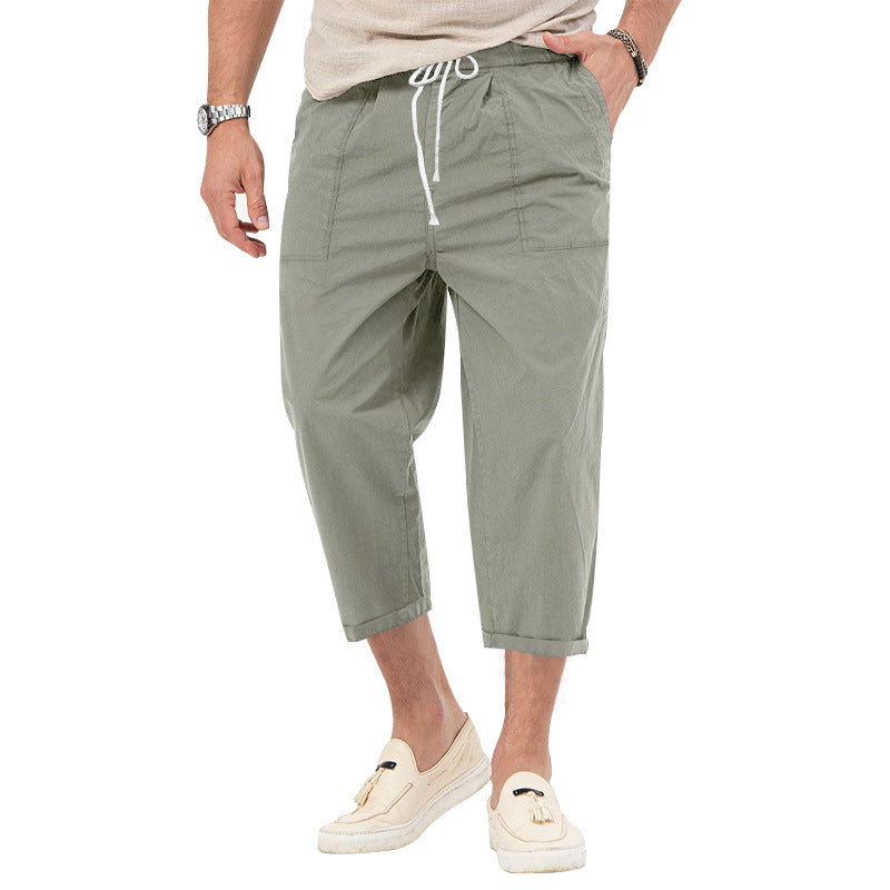 Men's Solid Color Casual Basic Pants